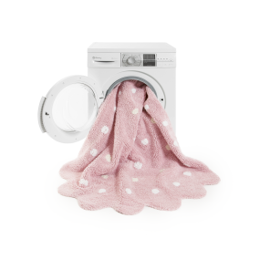 Lorena Canals waschbarer Teppich LITTLE BISCUIT pink | 140x140cm
