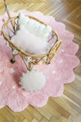 Lorena Canals waschbarer Teppich LITTLE BISCUIT pink | 140x140cm