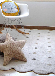 Lorena Canals waschbarer Teppich BISCUIT weiß | 160x120cm
