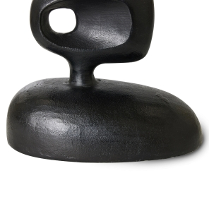 HKliving Skulptur HEAVY BLACK schwarz Aluminium | 31x16x80cm