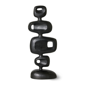 HKliving Skulptur HEAVY BLACK schwarz Aluminium | 31x16x80cm