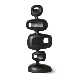 HKliving Skulptur HEAVY BLACK schwarz Aluminium | 31x16x80cm