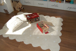 Lorena Canals waschbarer Teppich BISCUIT beige | 160x120 cm