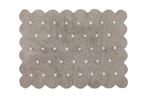 Lorena Canals waschbarer Teppich BISCUIT grau | 160x120 cm