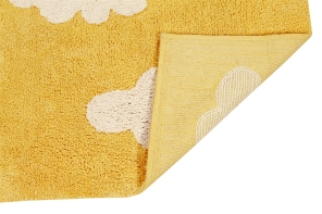 Lorena Canals waschbarer Teppich CLOUDS senffarben | 160x120 cm