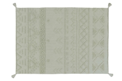 Lorena Canals waschbarer Teppich TRIBU oliv | 200x140 cm
