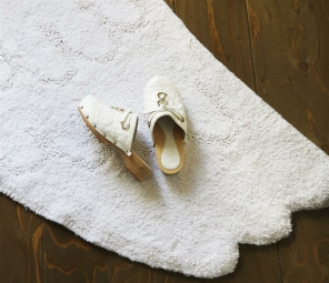 Lorena Canals waschbarer Teppich SILUETTE weiß | 160x120 cm