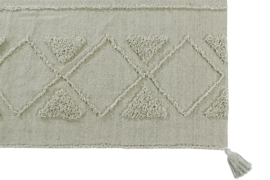 Lorena Canals waschbarer Teppich TRIBU oliv | 240x170 cm
