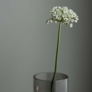 Storefactory Vase / Windlicht RAMSJÖ MEDIUM grau | 9x9x12 cm