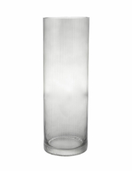 Storefactory Vase / Windlicht RAMSJÖ MEDIUM grau | 9x9x12 cm