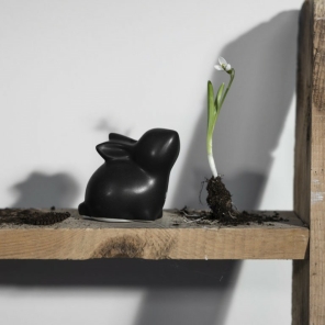 Storefactory Hase STINA L schwarz | 9x6x8 cm