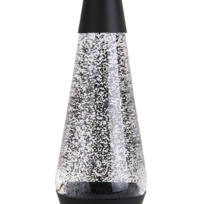 Leitmotiv Tischlampe GLITTER schwarz | 10x37 cm