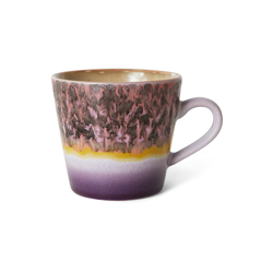 HKliving Cappuccino Mug BLAST 70´s bunt | 12,9x8,5 cm