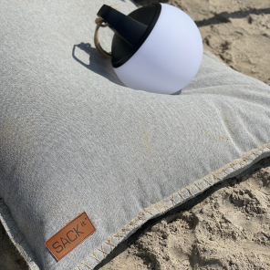 SACKit Sitzsack BEANBAG hellgrau | 115x140cm