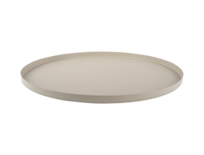 Present time Tablett TRAY hellgrau | Ø 40x1,5 cm