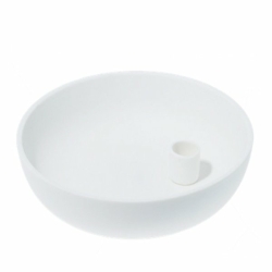 Storefactory Kerzenhalter LIDATORP XL weiß glänzend | Ø 26x7cm