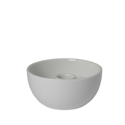 Storefactory Kerzenhalter LIDATORP Mini weiß glänzend | Ø 10x5 cm