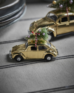 House Doctor Dekoration xMAS CAR gold | 5x8x12,5 cm