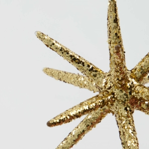 House Doctor Ornamente SPIKE 4er Set braun glitzer |...