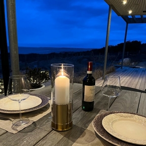 TOMMRE Laterne KOTTE + SPIRA Ethanol Lampe Messing | Ø28x31cm