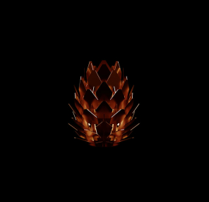 TOMMRE Laterne KOTTE + SPIRA Ethanol Lampe corten | Ø28x31cm