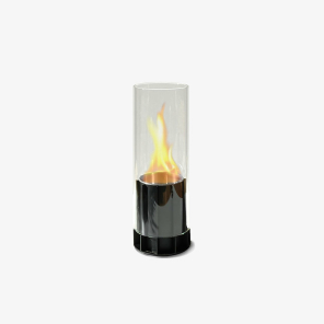 TOMMRE Ethanol Lampe SPIRA Messing schwarz | Ø10x30cm