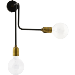 House Doctor Wandleuchte MOLECULAR schwarz, messing
