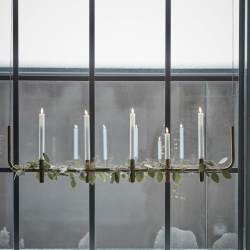 House Doctor Kerzenhalter MAXI antike messingoberfläche