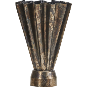 House Doctor Vase FLOOD antikbraun