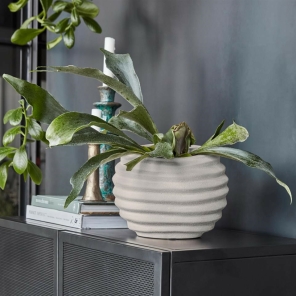 House Doctor Pflanzengefäß HAPP off-white