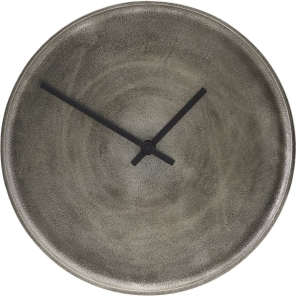 House Doctor Uhr CURVA silber oxidiert