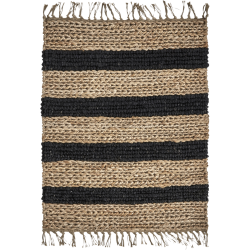 House Doctor Teppich RIMI natur, schwarz