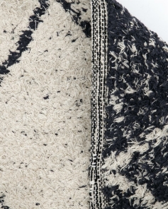 House Doctor Teppich CRUZ schwarz, off-white