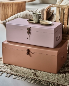 House Doctor Aufbewahrungsboxen METAL beige, rosa