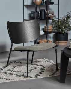 House Doctor Lounge-Stuhl LONGA braun