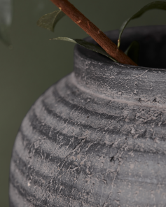 House Doctor Pflanzengefäß HAFA grau, braun