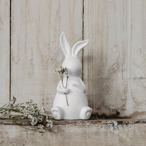 Storefactory Hase EMILIA weiß L | Ø8x17cm