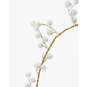 House Doctor Ornament Ring STAR weiß messing |...