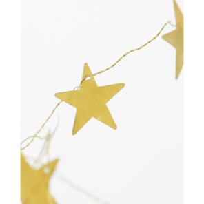 House Doctor Girlande STARS antikgold | 250cm Ø 4,5cm