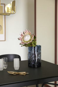 Hübsch Vase LEO blau burgundy 2er Set  | Ø...