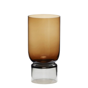 Hübsch Vase STAND bernstein | Ø16x32cm