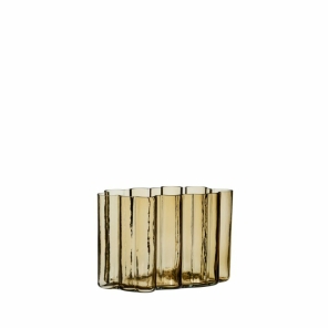 Hübsch Vase UMBER bernstein | 30x16x20cm