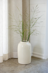 Storefactory Vase DOMSJÖ L natur weiß | Ø18x30cm