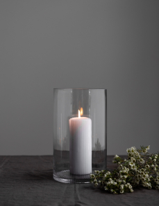 Storefactory Vase Laterne RAMSJÖ L Glas | Ø18x30cm