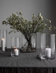 Storefactory Vase Laterne RAMSJÖ L Glas | Ø18x30cm