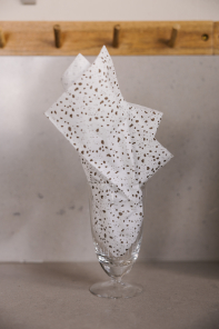 Storefactory Serviette SPRÄCKLIG weiß | 11x21cm