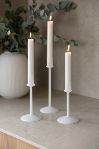 Storefactory Kerzenständer ERSTAD M weiß | Ø9x21cm