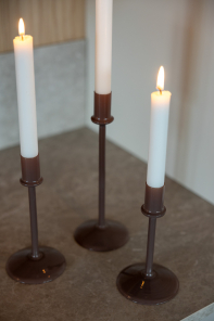 Storefactory Kerzenständer ERSTAD L braun | Ø9x25cm