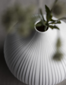 Storefactory Vase FRÖBACKEN M weiß | Ø13x13cm