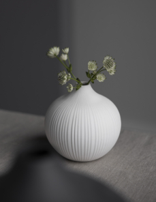 Storefactory Vase FRÖBACKEN M weiß | Ø13x13cm